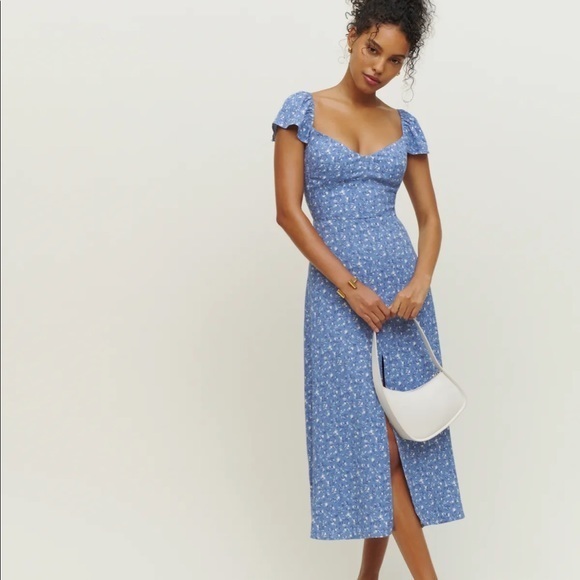 Reformation Petites Baxley Dress in Eve *NEW* - Picture 1 of 6